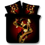 3D Music Guitar Bedding Set